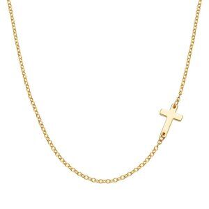 Glozzo 18K gold plated Stainless steel  "Crosses" necklace, Intensity